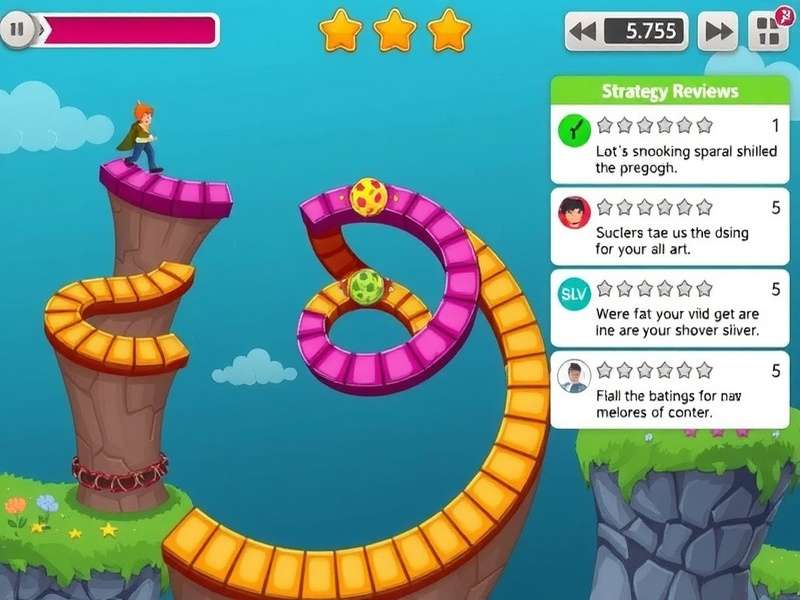 Spiral Hop Rush gameplay screenshot showing colorful spiral levels